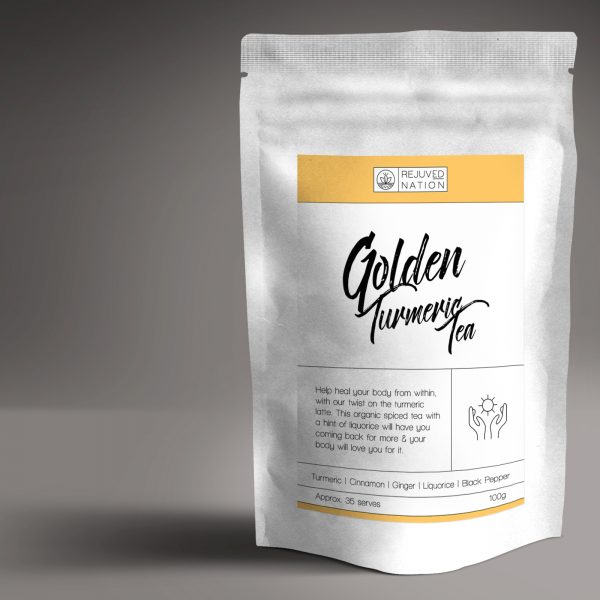 golden turmeric tea powder blend